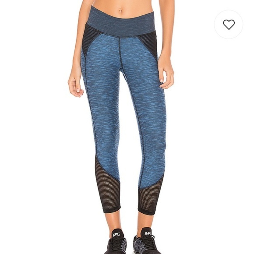 Chichi Active Demi Mesh Capri Leggings Small